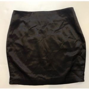 COPY - • Meshki Black Satin Skirt •